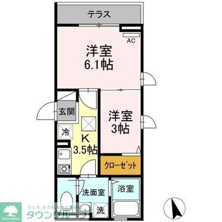 グランメール聖蹟の物件間取画像